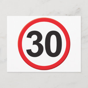 Alter 30 postkarte
