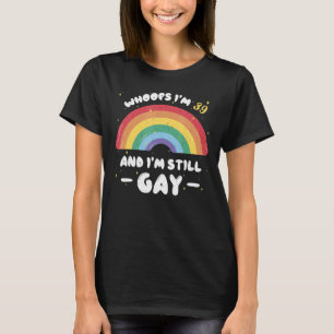 Alter 39 Jahre alter Lengbt Rainbow Birth Still Ga T-Shirt