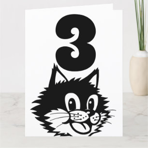 ALTER 3 GEBURTSTAG KARTE