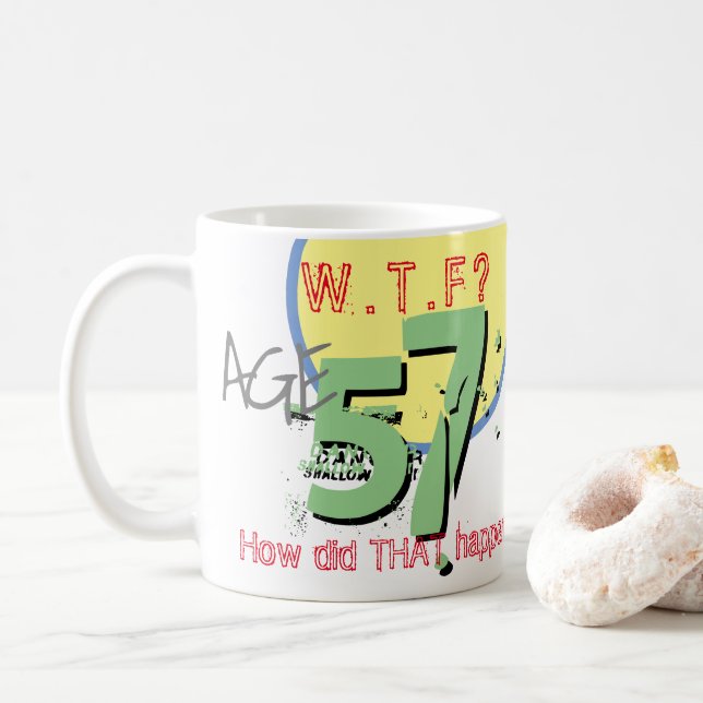 Alter 57. WACHSTUM? Wie ist das passiert? Tasse (Mit Donut)