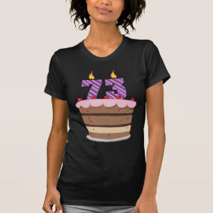 Alter 73 auf Geburtstagskuchen T-Shirt