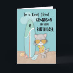 Alter 8 Great Grandson Birthday Beach Funny Raccoo Karte<br><div class="desc">Wenn du will,  einen liebenswerten Urenkel zum Geburtstag zu begrüßen,  wenn er acht Jahre alt ist,  dann wäre diese Karte eine großartige Wahl. Denken Sie daran,  dass er den Sommer Lieben und dieses Sommer Themenkarte ist perfekt für ihn.</div>