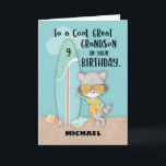 Alter 9 Great Grandson Birthday Beach Funny Raccoo Karte<br><div class="desc">Wenn Sie Urenkel,  die einen Geburtstag feiern bald Lieben verbringen Zeit am Strand,  dann ist dies die Karte,  die perfekt wäre,  um ihn zu begrüßen,  wenn er neun Jahre alt. Er wird sicherlich auch Liebe sehen,  seinen Namen auf dem Cover dieser anpassbaren Karte.</div>