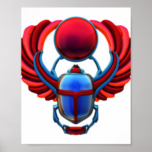Alter Ägypter Skarabäus Poster