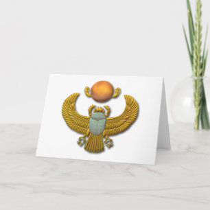 Alter ägyptischer Sacred Scarab - Gold Karte