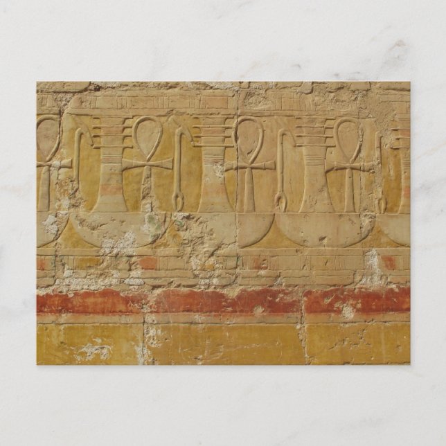 Alter ägyptischer Schlüssel zum Leben Ankh Postkarte (Vorderseite)