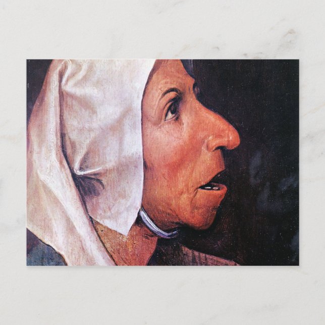 Alter Bauer von Pieter Bruegel Postkarte (Vorderseite)