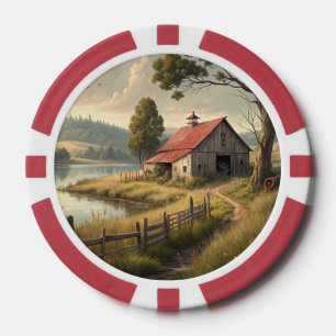 Alter Bauernhof Pokerchips
