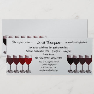 Alter bis Perfektion/ Einladung zum Geburtstag