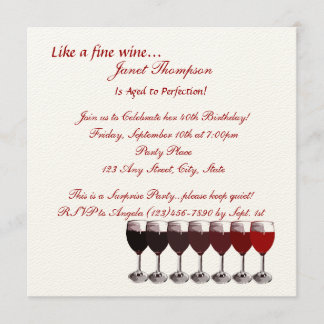 Alter bis Perfektion/ Einladung zum Geburtstag