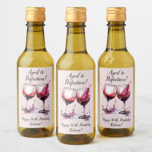 Alter bis Perfektion Individuell anpassbarer Wein Weinetikett