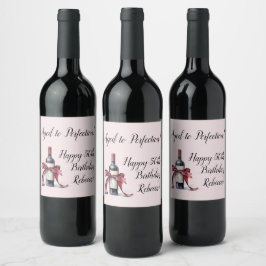 Alter bis Perfektion Individuell anpassbarer Wein  Weinetikett