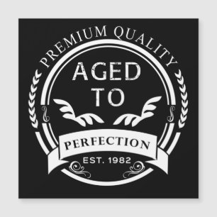 Alter bis Perfektion Magnetkarte