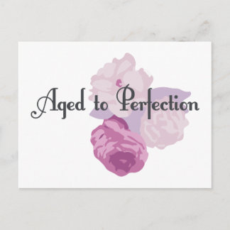 Alter bis Perfektion! Postkarte