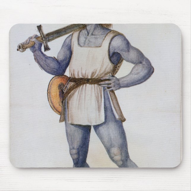 Alter britischer Mann Mousepad (Vorne)