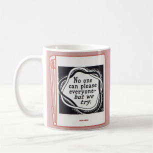 alter Buchumschlag Niemand kann jedem gefallen Kaffeetasse