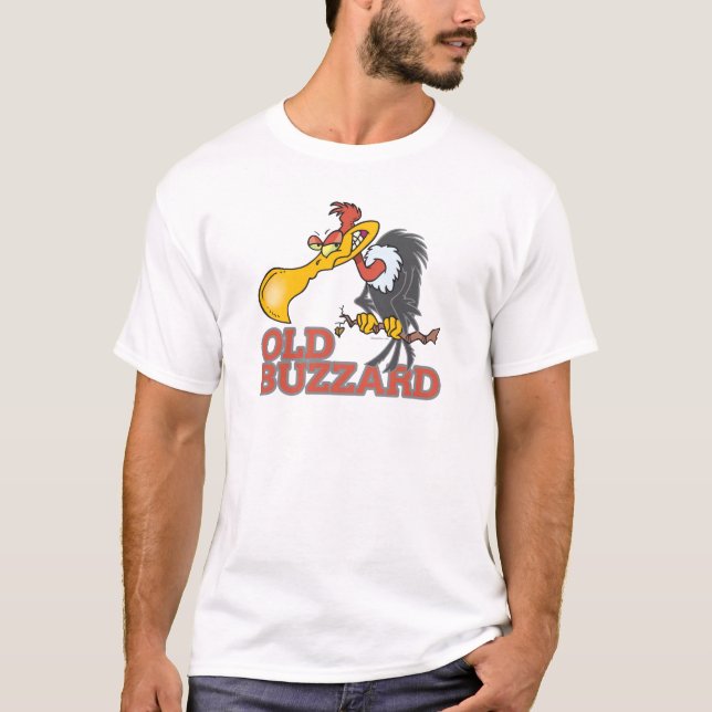 alter Bussard-Comiczeichner T-Shirt (Vorderseite)