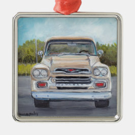Alter Chevy LKW Automobil-Ornament Ornament Aus Metall