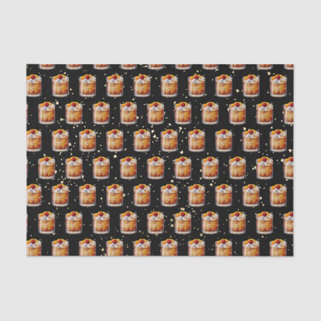 Alter Cocktail Seidenpapier (Vorderseite)