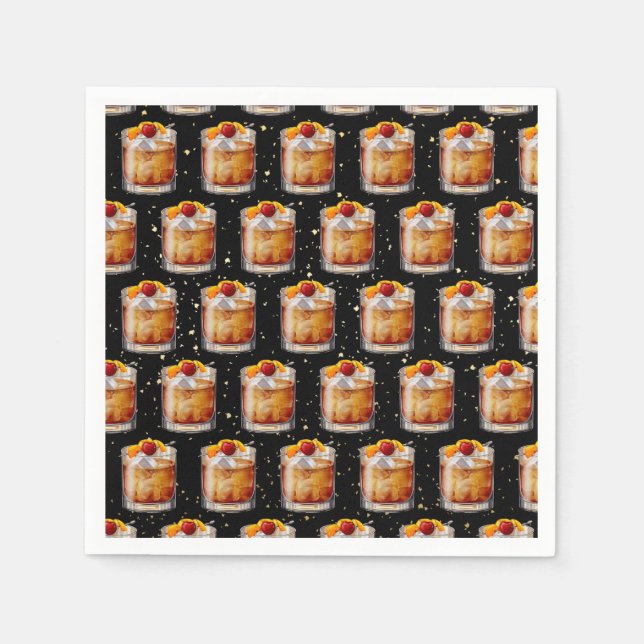 Alter Cocktail Serviette (Vorderseite)