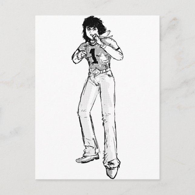 Alter Comic Postkarte (Vorderseite)