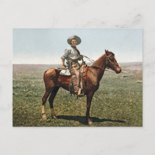 Alter Cowboy - etwa 1904 Postkarte