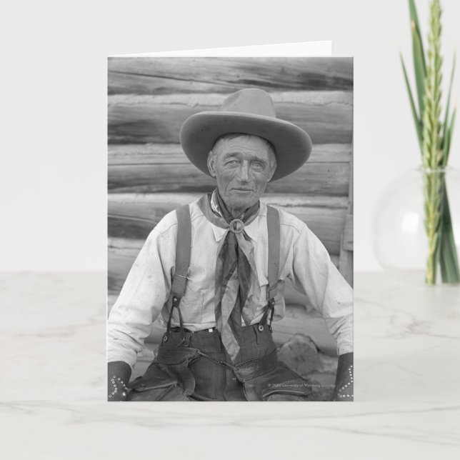 Alter Cowboy Karte (Vorderseite)