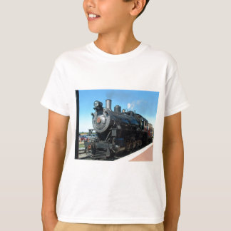 Alter Dampf-Zug einer eines netten Foto-Trieb T-Shirt