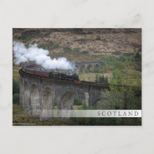 Alter Dampfzüge auf dem Glenfinnan-Viadukt Postkarte