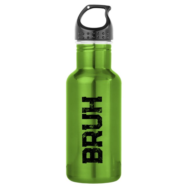 Alter Edelstahlflasche (Vorderseite)