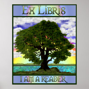 Alter Eichen-Druck Poster