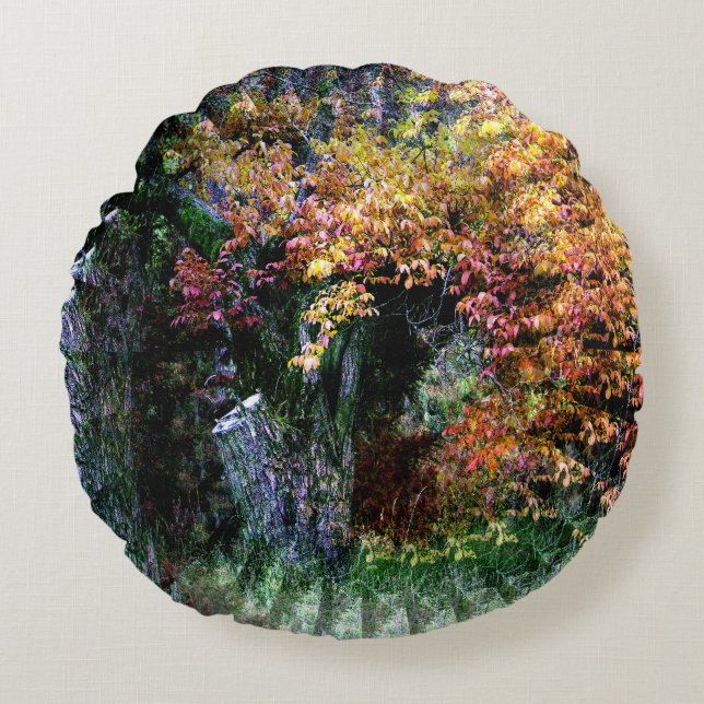 Alter Eichenbaum...... Rundes Kissen (Vorderseite)