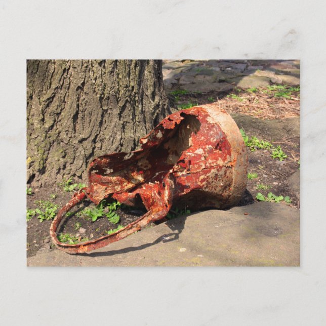 alter Eimer Postkarte (Vorderseite)