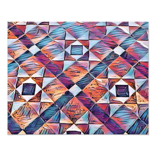 ALTER ENGLAND-TILED-BODEN FOTODRUCK (Vorne)