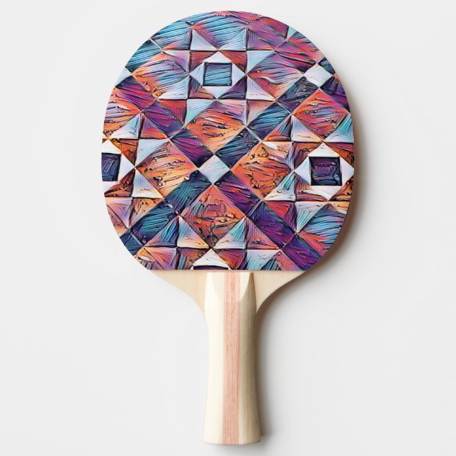 ALTER ENGLAND-TILED-BODEN TISCHTENNIS SCHLÄGER (Vorderseite)