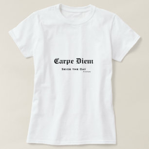 Alter englischer Latein Carpe Diem ergreifen den T-Shirt