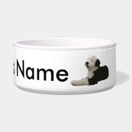 Alter englischer Schäferhund Napf