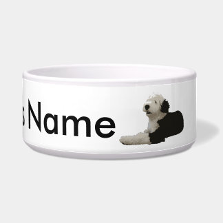 Alter englischer Schäferhund Napf