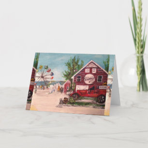 Alter Firehouse, Genf-Malerei auf Gruß-Karte Karte