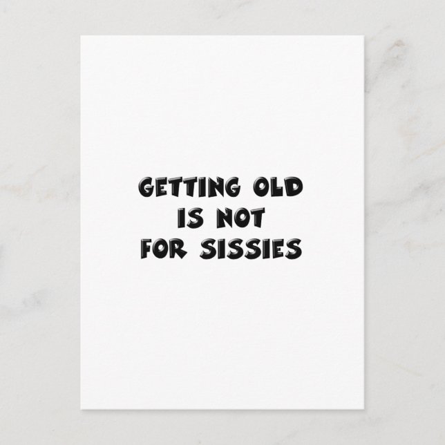 Alter Geburtstag Postkarte (Vorderseite)