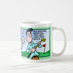 Alter Golfspieler Kaffeetasse