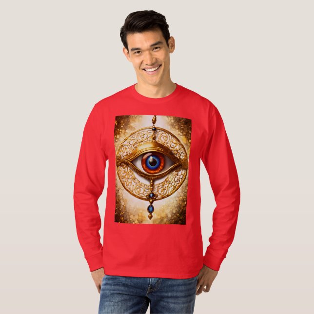 "Alter griechischer Evil Eye T - Shirt (Vorne ganz)
