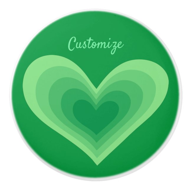 Alter Grünes Herz Thunder_Cove  Keramikknauf (Vorderseite)