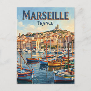 Alter Hafen Marseille Frankreich Postkarte