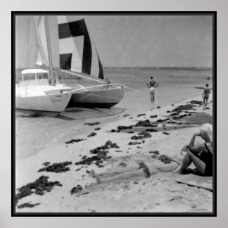 Alter Hawaii Strand Poster