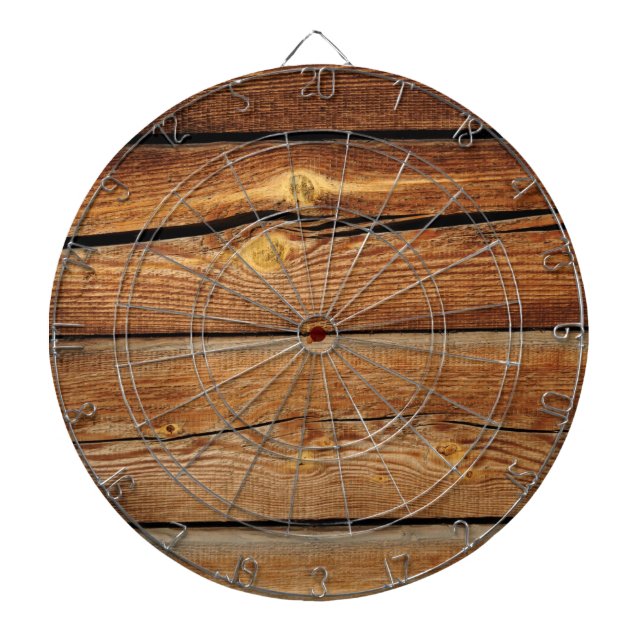 Alter Holz Hintergrund Dartscheibe (vorne)