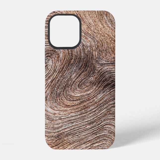 alter Holz Hintergrund oder Textur iPhone 12 Hülle (Rückseite)