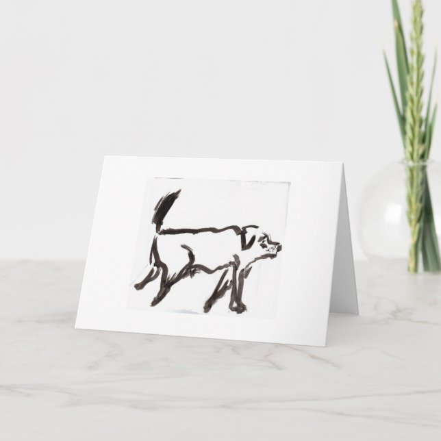 Alter Hund Karte (Vorderseite)