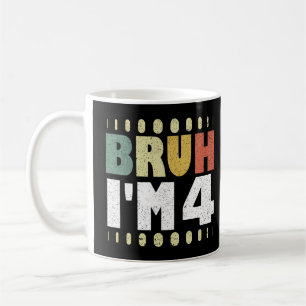 Alter, ich bin 4 Geburtstags-Vintage lustig Mädche Kaffeetasse