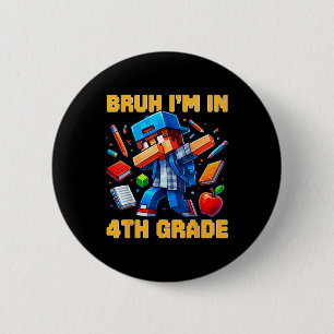 Alter ich bin in der 4. Klasse Dabbing Jungs Kids Button